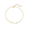 Wholesale S925 Sterling Silver Glaze Cross Geometric Petals Light Luxury Electroplated Real Gold Plated Women's Bracelet