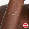 Wholesale S925 Sterling Silver Glossy Devil's Eye Geometric Inlaid Zircon Women's Bracelet