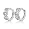 Wholesale S925 Sterling Silver Gold Love Heart Shaped Cute Earrings With Niche Design And Seiko Craftsmanship
