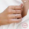 Wholesale S925 Sterling Silver Gold Plated Geometric Design Opening Ring For Women