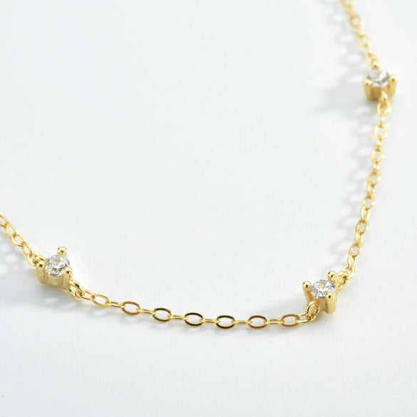 Wholesale S925 Sterling Silver Gold Plated Round Zirconium Stitching Hand Jewelry Bracelet With Electroplating Process And Geometric Style