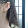 Wholesale S925 Sterling Silver Goldplated Concaveconvex Female Earrings