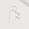 Wholesale S925 Sterling Silver Goldplated Geometric Diy Handmade Earring Ear Hook Semifinished Material For Women