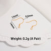 Wholesale S925 Sterling Silver Goldplated Geometric Diy Handmade Earring Ear Hook Semifinished Material For Women