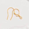 Wholesale S925 Sterling Silver Goldplated Geometric Diy Handmade Earring Ear Hook Semifinished Material For Women