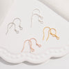 Wholesale S925 Sterling Silver Goldplated Geometric Diy Handmade Earring Ear Hook Semifinished Material For Women