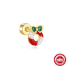 Wholesale S925 Sterling Silver Handmade Oil Dropping Geometric Cartilage Spiral Puncture Earrings For Women