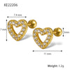Wholesale S925 Sterling Silver Heart Diamond Earrings For Women