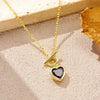 Wholesale S925 Sterling Silver Heart Ot Clasp Necklace With Electroplating For Women Fashion High End Collarbone Chain