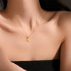 Wholesale S925 Sterling Silver Heart Ot Clasp Necklace With Electroplating For Women Fashion High End Collarbone Chain
