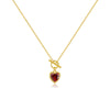 Wholesale S925 Sterling Silver Heart Ot Clasp Necklace With Electroplating For Women Fashion High End Collarbone Chain