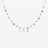 Wholesale S925 Sterling Silver Heart Pattern Love Color Zirconium Necklace With Platinum Or 18K Gold Electroplating For Women Fashion Collarbone Pendant