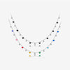 Wholesale S925 Sterling Silver Heart Pattern Love Color Zirconium Necklace With Platinum Or 18K Gold Electroplating For Women Fashion Collarbone Pendant