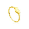 Wholesale S925 Sterling Silver Heart Ring For Women With English Letters Simple Plain Design Electroplated