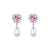 Wholesale S925 Sterling Silver Heart Shape Diamond Love Earrings For Women