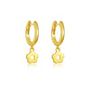 Wholesale S925 Sterling Silver Heart Shape Geometric Flower Earrings For Women With Platinum 18K Gold Electroplating