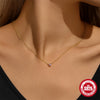 Wholesale S925 Sterling Silver Heart Shape Love Pattern Electroplated O Chain Clavicle Chain For Women