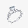 Wholesale S925 Sterling Silver Heart Shape Original Design Electroplated Love Ring For Women