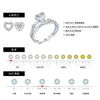 Wholesale S925 Sterling Silver Heart Shape Original Design Electroplated Love Ring For Women