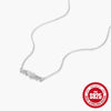 Wholesale S925 Sterling Silver Heart Shaped English Letter Pendant Clavicle Chain With Electroplating And Diamond Embedded Elegant Necklace For Women