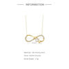 Wholesale S925 Sterling Silver Heart Shaped Horoscope Infinite Classic Lady Wedding Necklace With O Chain And Electroplating