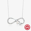 Wholesale S925 Sterling Silver Heart Shaped Horoscope Infinite Classic Lady Wedding Necklace With O Chain And Electroplating