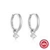 Wholesale S925 Sterling Silver Heart Shaped Love Flower Pendant Fashion Earrings With Electroplating For Women