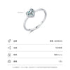 Wholesale S925 Sterling Silver Heart Shaped Zircon Inlaid Ring For Women Light Luxury Sweet Style