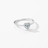 Wholesale S925 Sterling Silver Heart Shaped Zircon Inlaid Ring For Women Light Luxury Sweet Style
