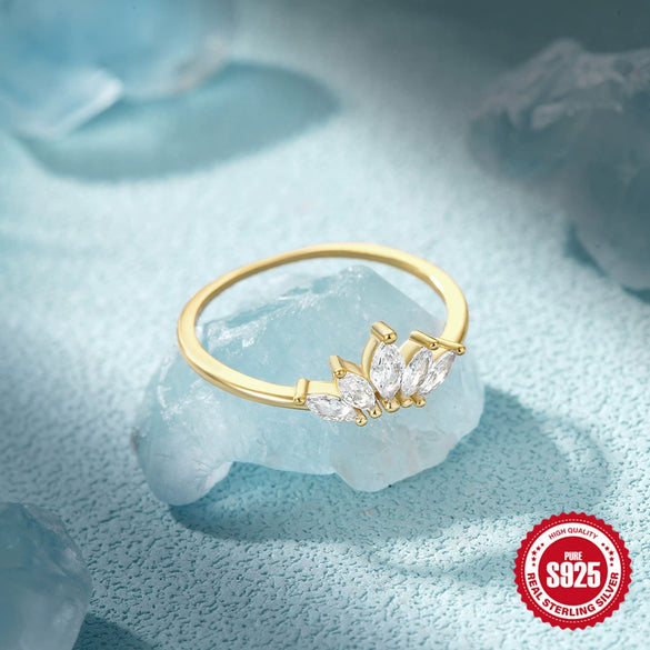 Wholesale S925 Sterling Silver Heart Shaped Zircon Inlaid Ring For Women Minimalist Light Luxury Fashion