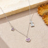 Wholesale S925 Sterling Silver Heart Star Puppy Pendant Necklace With Electroplating For Women