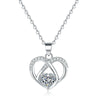 Wholesale S925 Sterling Silver Heartshaped Collarbone Necklace Fashionable Temperament Light Luxury