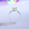 Wholesale S925 Sterling Silver Heartshaped Crown Ring For Women With Diamond Design