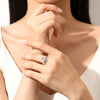 Wholesale S925 Sterling Silver Heartshaped Crown Ring For Women With Diamond Design