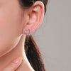 Wholesale S925 Sterling Silver Heartshaped Earrings Original Design Niche Fashion Simple Sweet Love Style