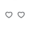 Wholesale S925 Sterling Silver Heartshaped Earrings Original Design Niche Fashion Simple Sweet Love Style