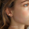 Wholesale S925 Sterling Silver Heartshaped French Minimalist Sweet Style Women's Earrings With Electroplating