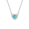 Wholesale S925 Sterling Silver Heartshaped Light Luxury Women's Necklace
