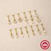 Wholesale S925 Sterling Silver Heartshaped Lightning Butterfly Zircon Tassel Flat Head Cartilage Piercing Earrings