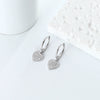 Wholesale S925 Sterling Silver Heartshaped Sweet Style Earrings Plated Real Gold Colorretaining Jewelry
