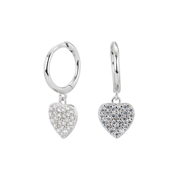 Wholesale S925 Sterling Silver Heartshaped Sweet Style Earrings Plated Real Gold Colorretaining Jewelry