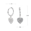 Wholesale S925 Sterling Silver Heartshaped Sweet Style Earrings Plated Real Gold Colorretaining Jewelry