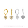 Wholesale S925 Sterling Silver Heartshaped Sweet Style Earrings Plated Real Gold Colorretaining Jewelry