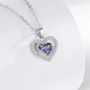 Wholesale S925 Sterling Silver Heartshaped Women's Fashion Collarbone Necklace