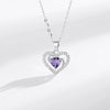 Wholesale S925 Sterling Silver Heartshaped Women's Fashion Collarbone Necklace