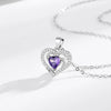 Wholesale S925 Sterling Silver Heartshaped Women's Fashion Collarbone Necklace