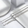 Wholesale S925 Sterling Silver Hip Hop Cuban Chain Bracelet With Geometric Design And Electroplating
