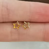 Wholesale S925 Sterling Silver Hollow Fivepointed Star Earrings With Electroplating For Women Simple And Fashionable Ear Jewelry