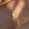 Wholesale S925 Sterling Silver Hollow Flower Bracelet With Zircon Fresh Sweet Retro Elegant High End Design Diamond Treatment Process