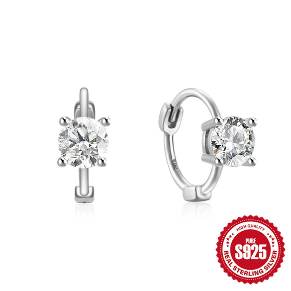 Wholesale S925 Sterling Silver Hollow Geometric Double Layer Cross Water Drop Heart Shaped Inlaid Zircon Earrings For Women